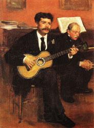 Edgar Degas Lorenzo Pagans and Auguste de Gas